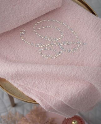 Plaid Blumarine con perle e cristalli art. Velo