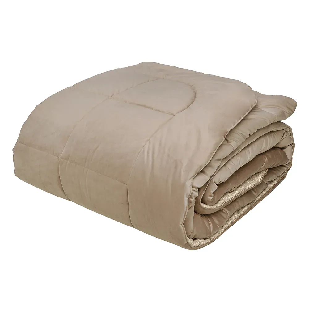 Trapunta invernale Double Face Borbonese art. Living, colore: tortora