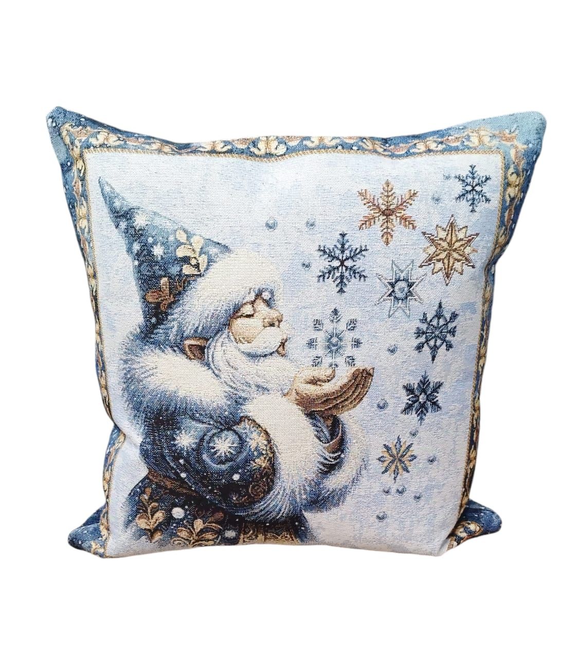 Cuscino arredo Natale in Gobelin Emily home art. Polvere di Stelle