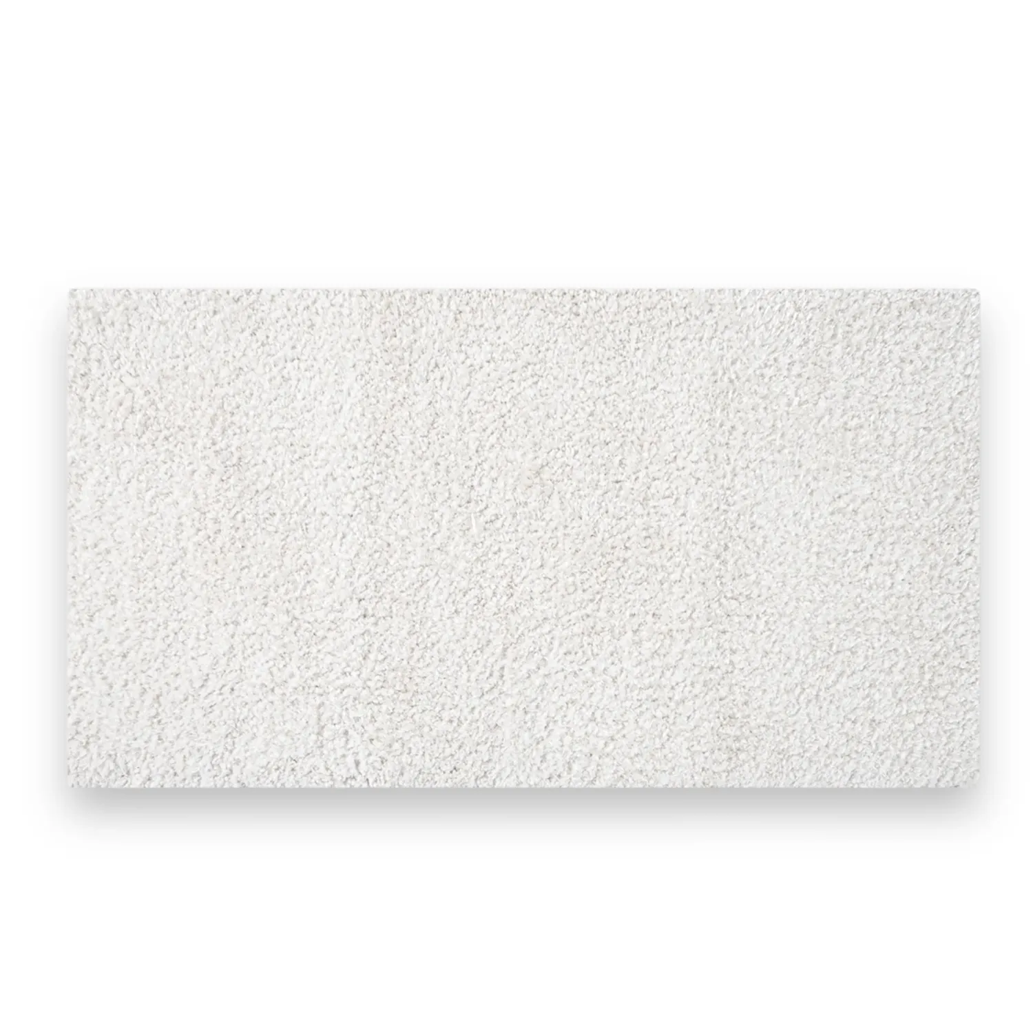 Tappeto bagno di Maison Sucrèe a pelo lungo fondo antiscivolo Art. Custoza, dimensioni: 50x80, colore: Bianco