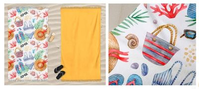 Telo mare in Microspugna con frange Galtex art. Holidays