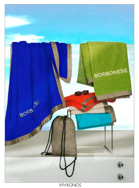 Telo Mare cm.100x180 Borbonese art. Mykonos