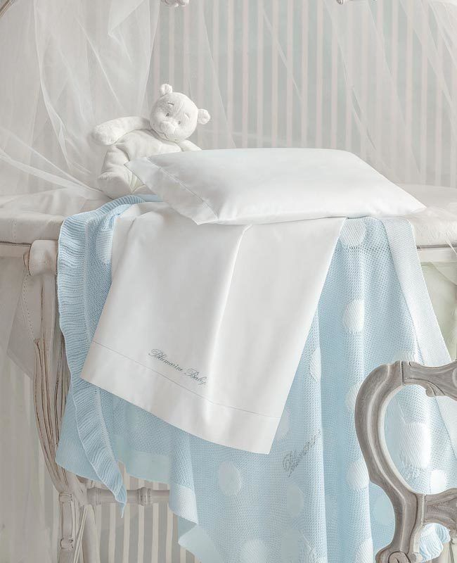Completo lenzuola culla Blumarine baby art. Confetto