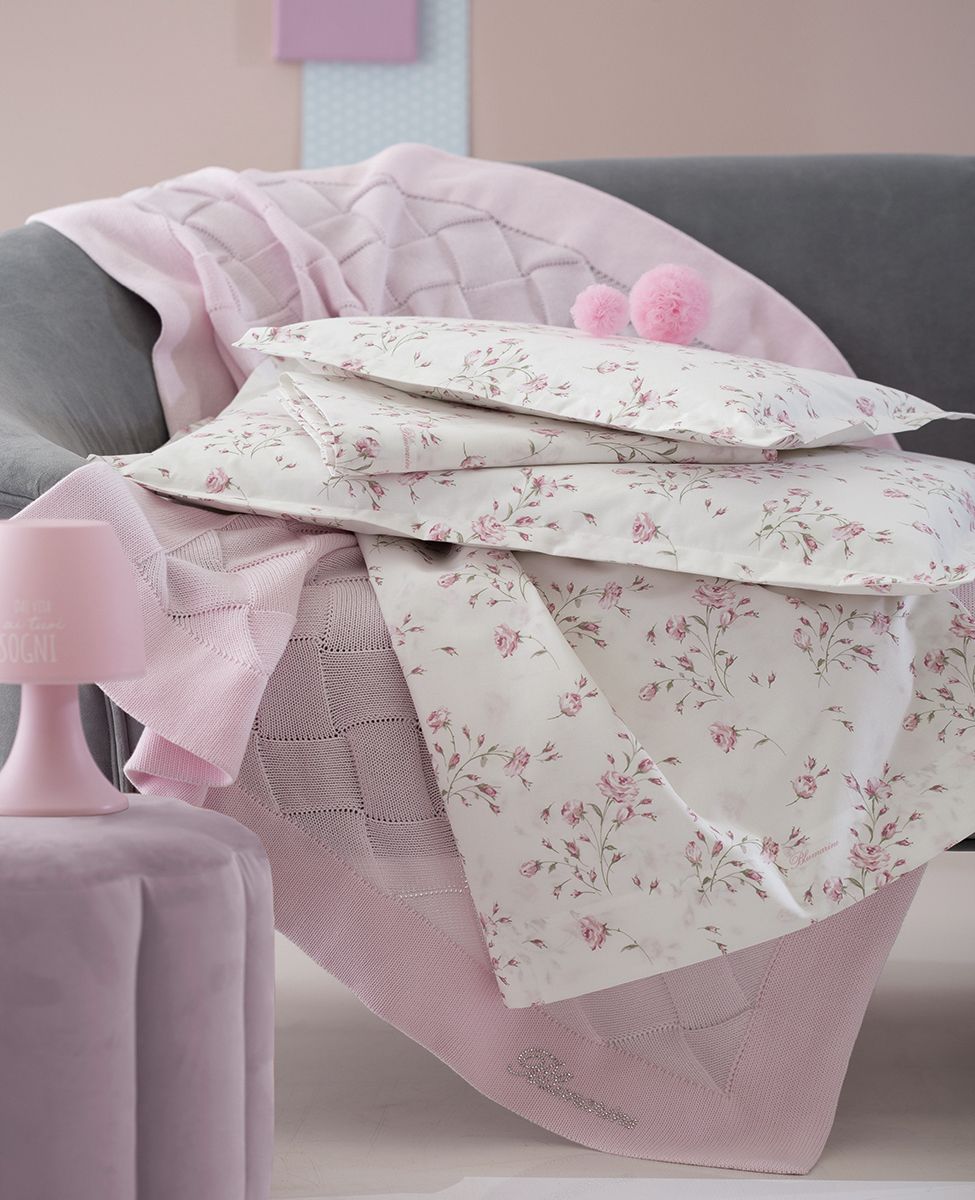 Completo lenzuola culla Blumarine baby art. Lilibet