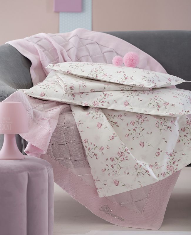 Completo lenzuola culla Blumarine baby art. Lilibet