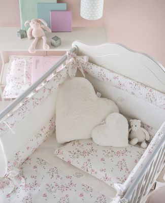 Completo copripiumino per lettino stampato Blumarine baby art. Lilibet