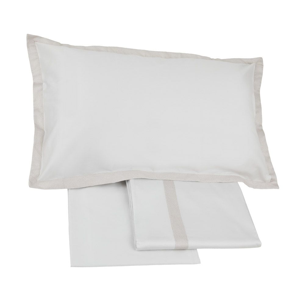 Completo lenzuolo matrimoniale Borbonese casa art. Minimal Completo lenzuolo matrimoniale Borbonese casa art. Minimal, varianti borbonese: ECRU