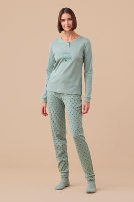 Pigiama donna in Caldo Cotone Noi di Notte art.9187 Pigiama donna in Caldo Cotone Noi di Notte art.9187