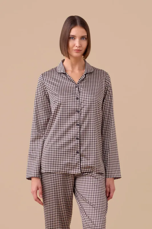 Pigiama donna in raso con stampa Noi di Notte art. 9818 Pigiama donna in raso con stampa Noi di Notte art. 9818