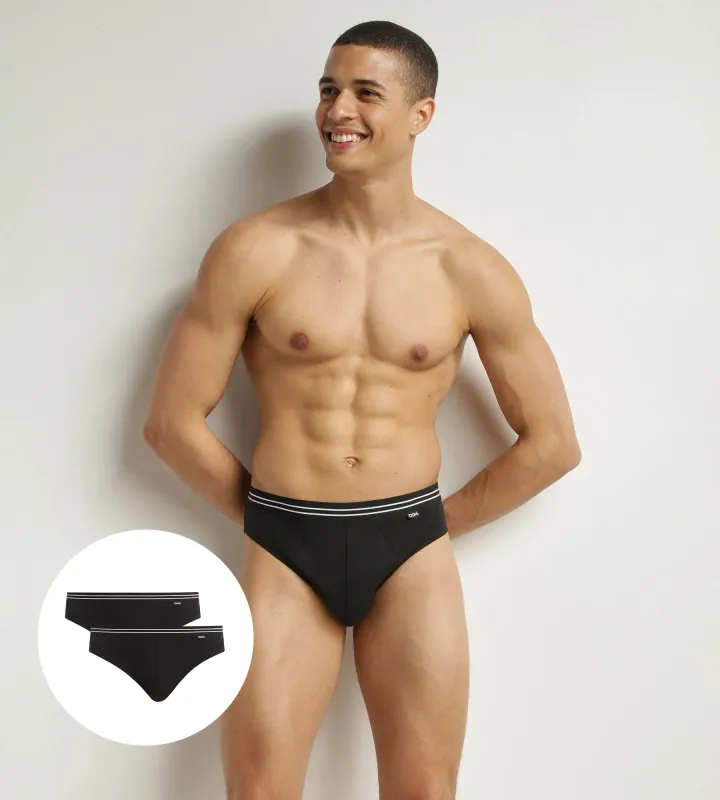 Slip Uomo Nero confezione 2 pezzi DIM Slip Uomo Nero confezione 2 pezzi DIM