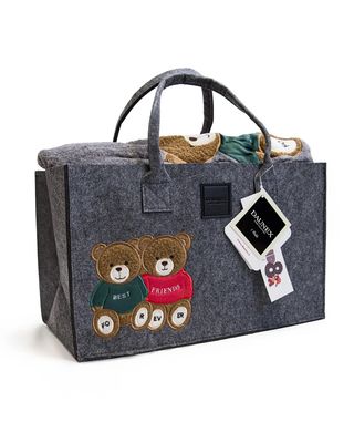 Plaid con applicazione + Borsa feltro Daunex art. Friend Plaid con applicazione + Borsa feltro Daunex art. Friend