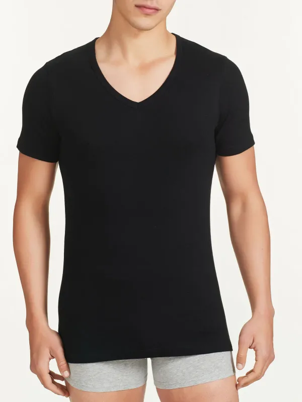 Maglia intima Uomo in Caldo cotone manica corta scollo a punta, Ragno Maglia intima Uomo in Caldo cotone manica corta scollo a punta, Ragno