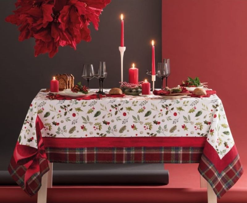Tovaglia Natale Antimacchia stampa digitale art. Noel Tovaglia Natale Antimacchia stampa digitale art. Noel