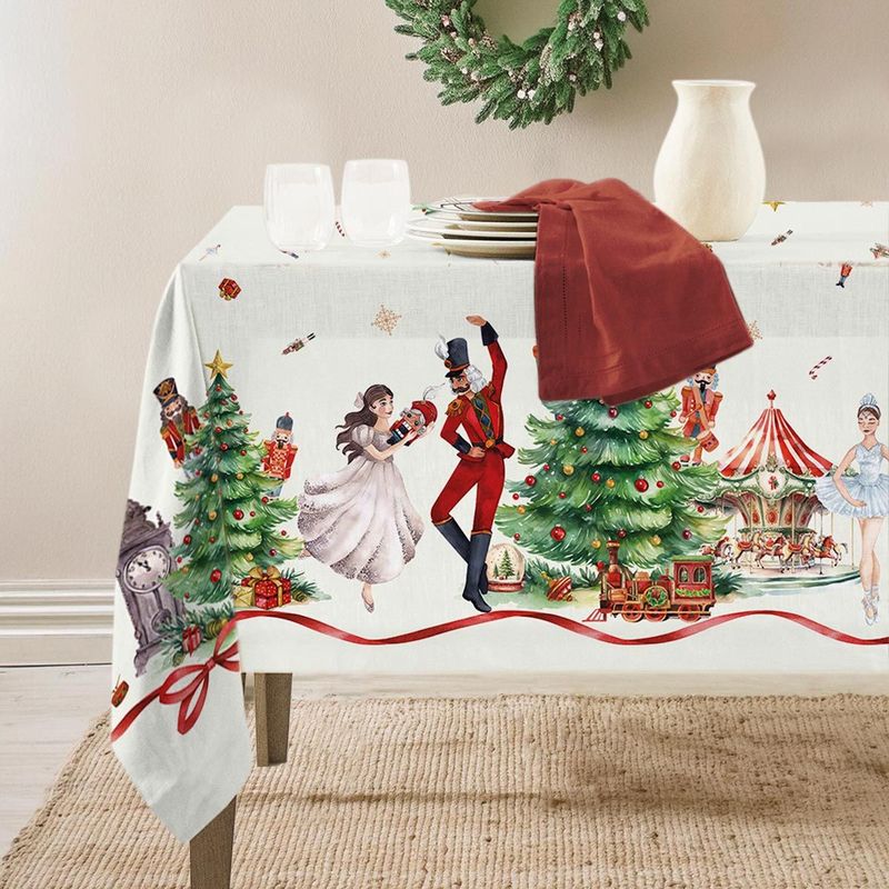 Tovaglia Natale in Cotone stampa in digitale art. Ballerina Tovaglia Natale in Cotone stampa in digitale art. Ballerina