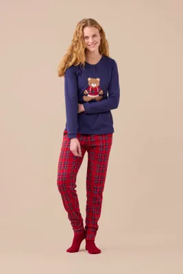 Pigiama donna caldo cotone Noi di Notte art. 9284 Pigiama donna caldo cotone Noi di Notte art. 9284