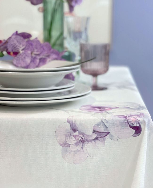 Tovaglia in cotone Blumarine art. Orchidea Tovaglia in cotone Blumarine art. Orchidea