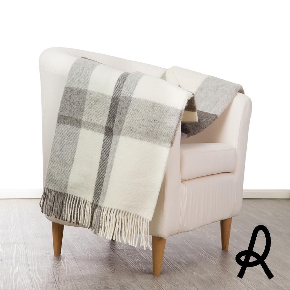 Plaid in Lana Vergine Fantasia Check - Iseo Check