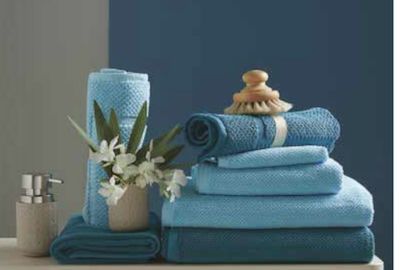 Asciugamani set  1+1 viso e ospite 100% cotone Maison Sucrèe art. Pepe