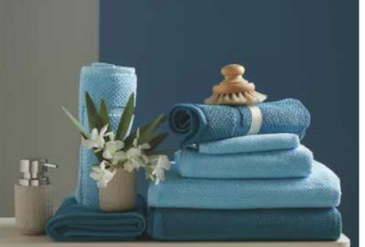 Asciugamani set  1+1 viso e ospite 100% cotone Maison Sucrèe art. Pepe