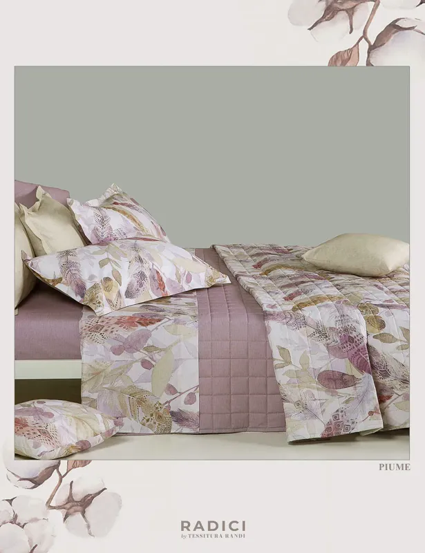 Completo lenzuola matrimoniale Tessitura Randi art. Piume