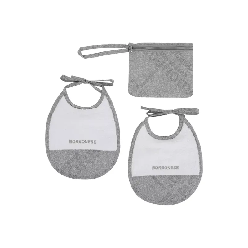 Bavaglini neonato  Borbonese Kids con Trousse art. Jet Set