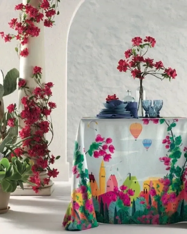 Tovaglia Antimacchia Korin No Stiro art. Maison 155x315x14 posti