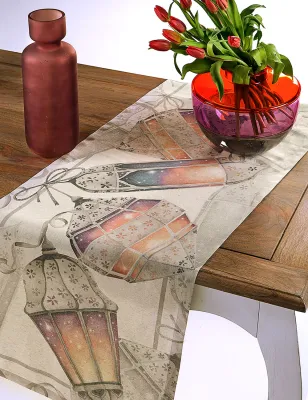 Runner 50x150cm. Tessitura Randi art. Lanterne