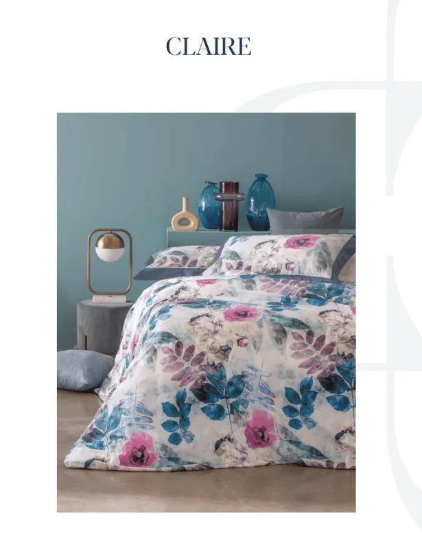 Copripiumino matrimoniale Svad Dondi in Percalle di cotone art. Claire