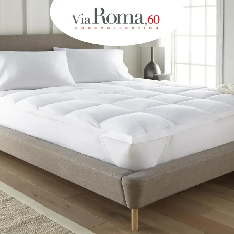 Topper Coprimaterasso imbottito Dormirè Via Roma 60 art. Fiberball