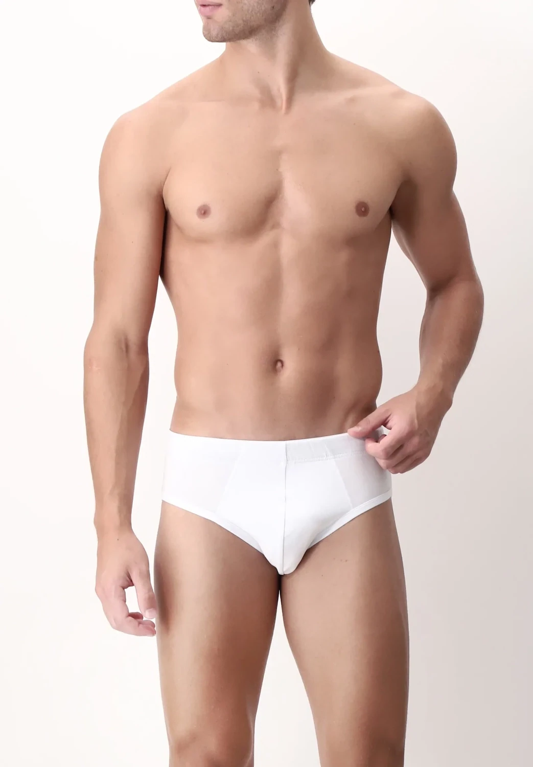 Slip Medio Uomo Perofil conf. 2slip in Cotone art. 311, Colore: Bianco, Taglia: M