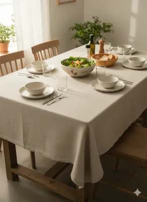 Tovaglia Antimacchia Korin No Stiro 155x265 x12 posti Maison Sucrèe