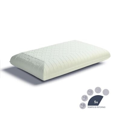 Guanciale Memory scolpito  -  H 18 cm.