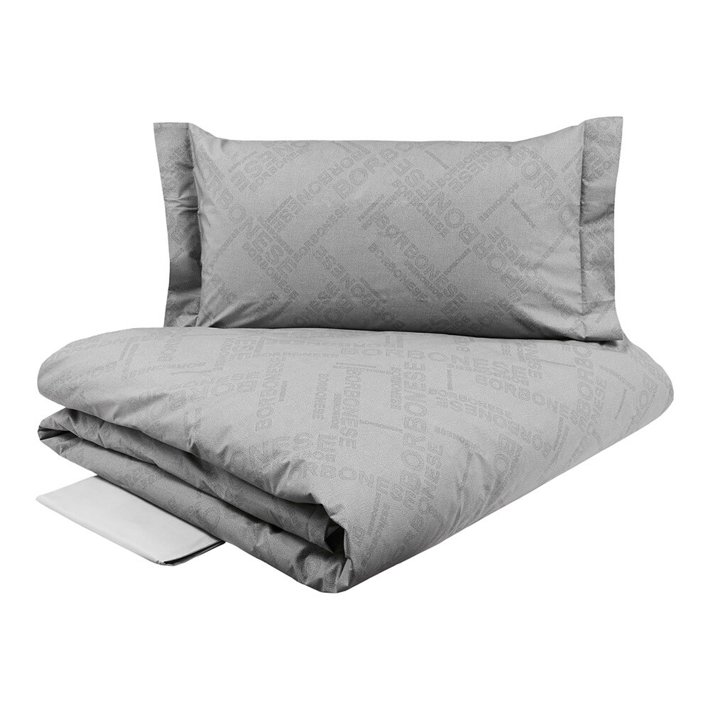 Completo Copripiumino letto Singolo Borbonese art. Jet Set Completo Copripiumino letto Singolo Borbonese art. Jet Set, colore: Grigio ferro