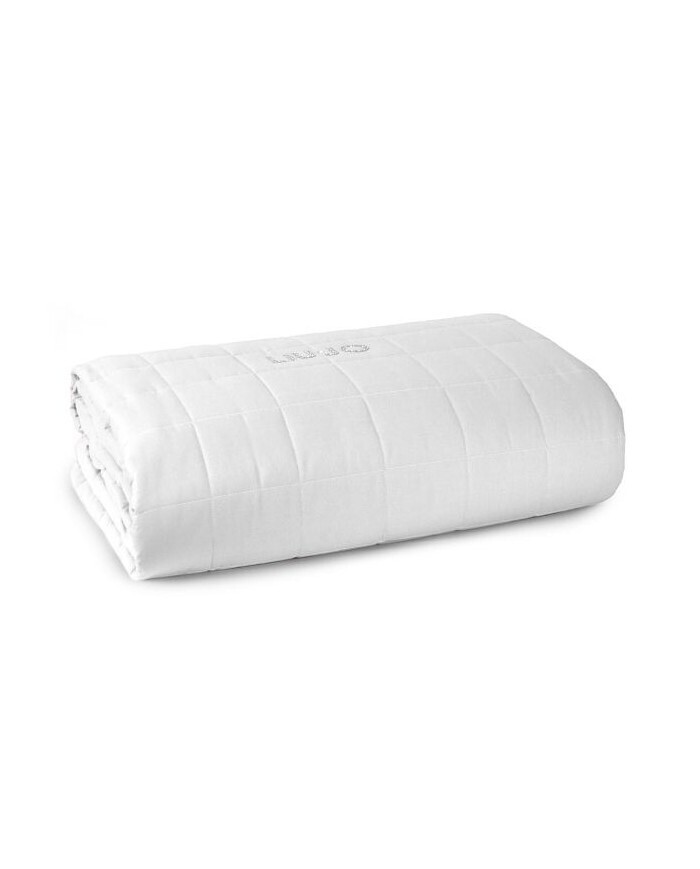 Copriletto Trapuntato 100gr. LiuJo casa con logo in cristalli SW art. 10x10 Copriletto Trapuntato 100gr. LiuJo casa con logo in cristalli SW art. 10x10, colore: bianco