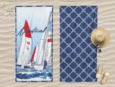 Telo mare in Microfibra double face Galtex art Adventurs