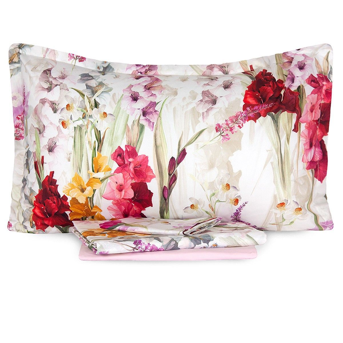 Completo lenzuola Copriletto Charming Flowers di Mirabello in Percalle Matrimoniale Completo lenzuola Copriletto Charming Flowers di Mirabello in Percalle Matrimoniale