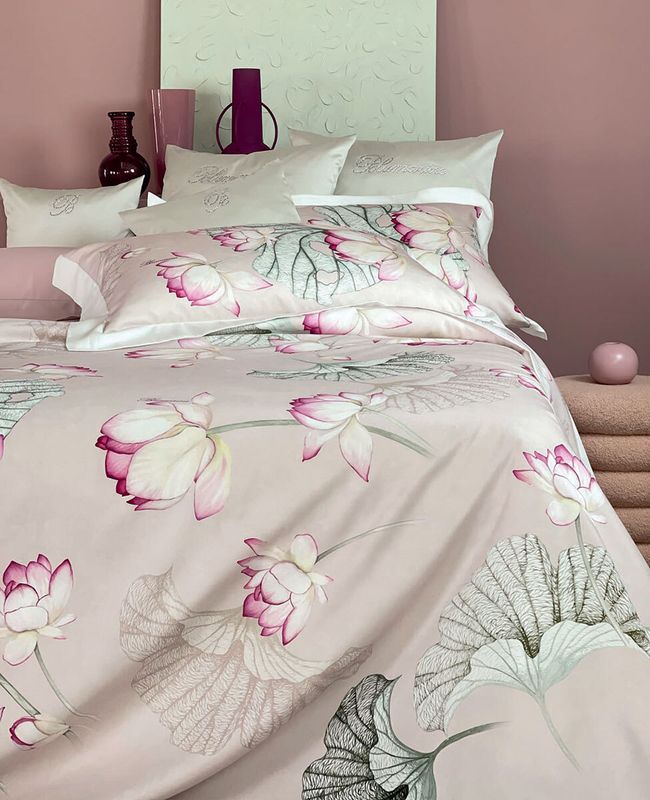 Completo Lenzuola Copriletto Blumarine art. Loto Completo Lenzuola Copriletto Blumarine art. Loto