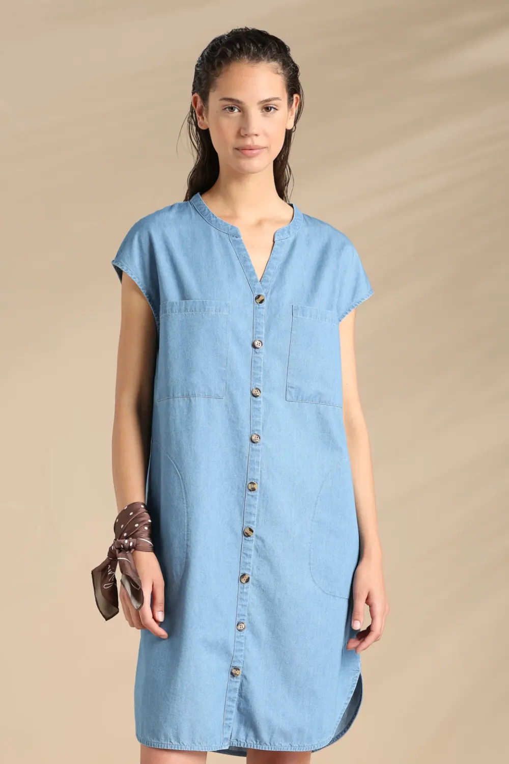 Abito camicia donna estivo in cotone articolo corfù Noi dì Notte Abito camicia donna estivo in cotone articolo corfù Noi dì Notte
