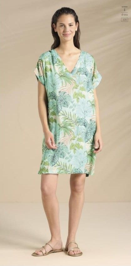 Abito donna estivo in viscosa articolo jungle Noi dì Notte Abito donna estivo in viscosa articolo jungle Noi dì Notte