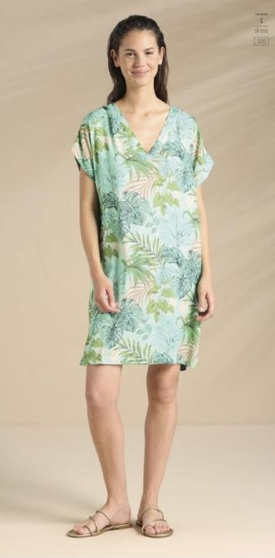 Abito donna estivo in viscosa articolo jungle Noi dì Notte Abito donna estivo in viscosa articolo jungle Noi dì Notte