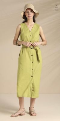 Abito camicia lungo donna estivo in viscosa e lino articolo flowery Noi dì Notte Abito camicia lungo donna estivo in viscosa e lino articolo flowery Noi dì Notte