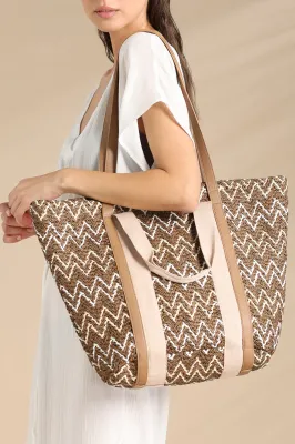 Borsa con chiusura zip articolo bicolor Borsa con chiusura zip articolo bicolor