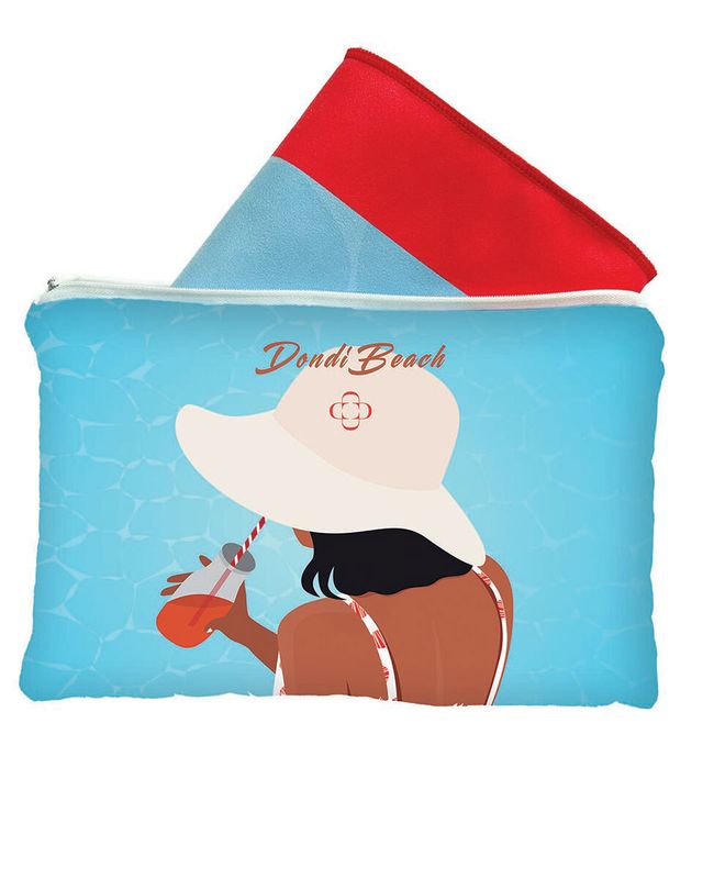 Telo mare in microfibra stampata, con pochette abbinata Svad Dondi art. Copacabana Telo mare in microfibra stampata, con pochette abbinata Svad Dondi art. Copacabana
