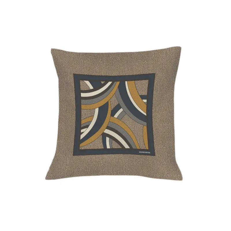 Cuscino arredo double-face in raso di puro cotone Borbonese art. Forever