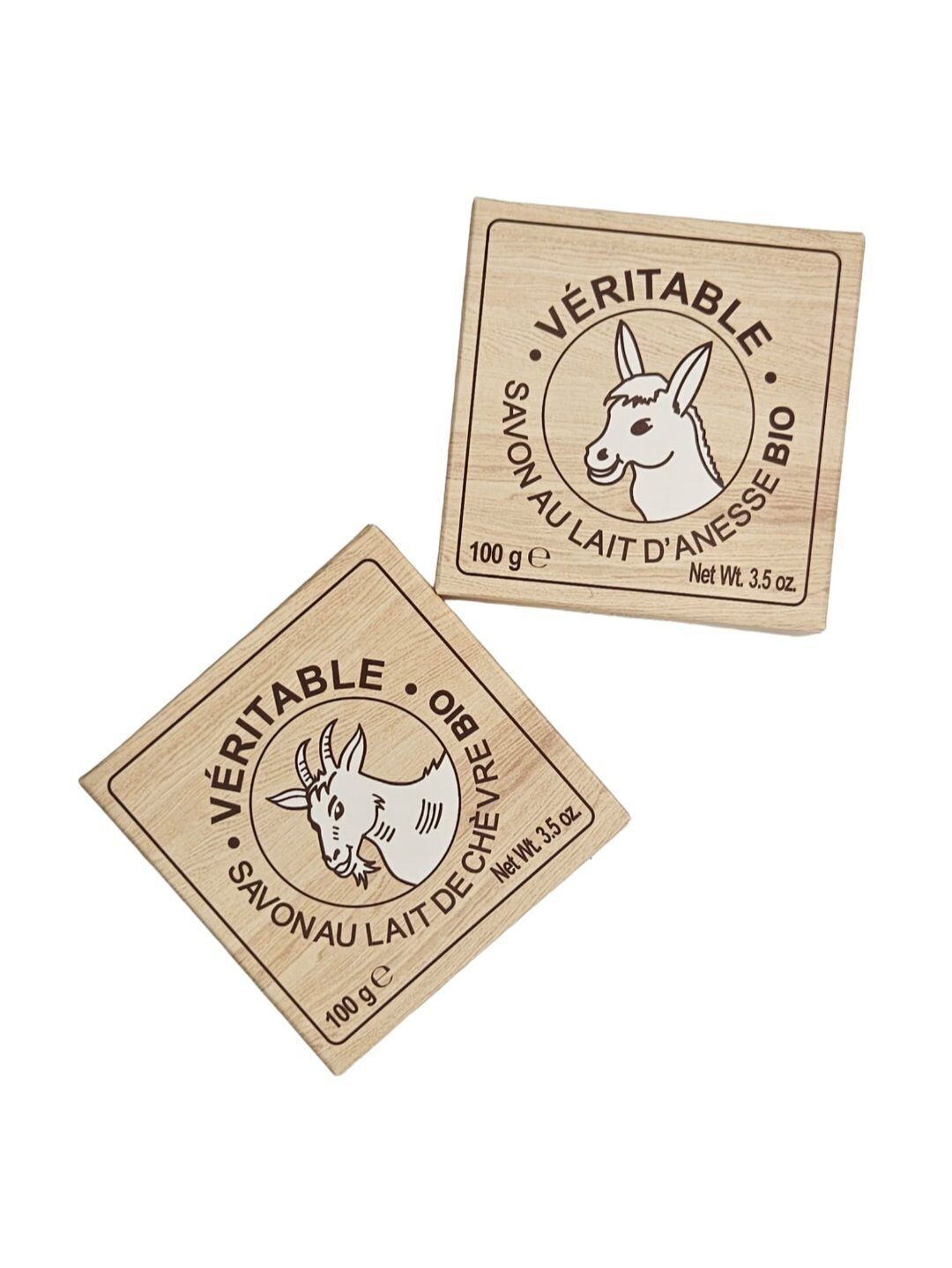 Ensemble de savon bio au lait d'ânesse et de chèvre