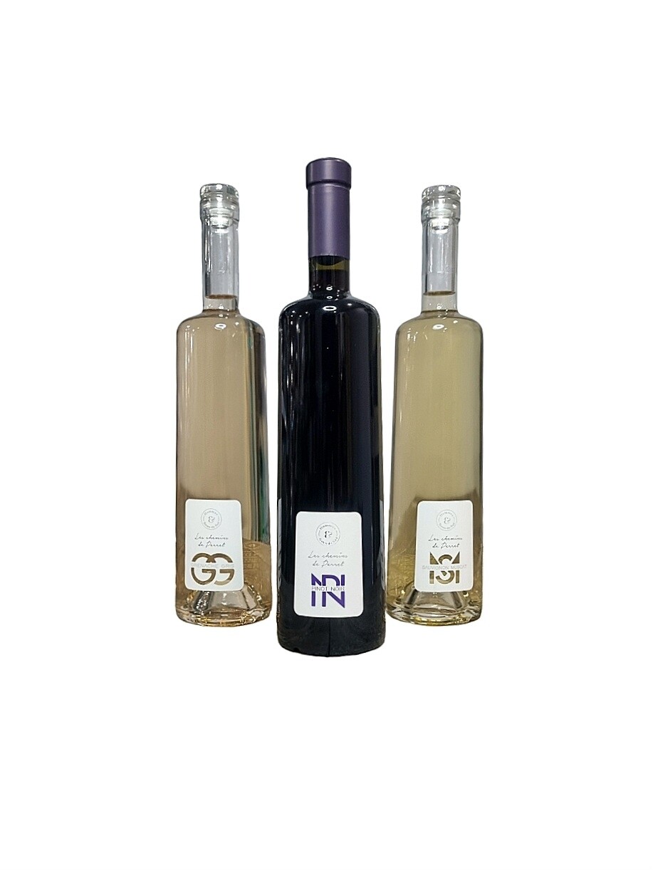 Trio de vins exclusifs
Rouge blanc rosé