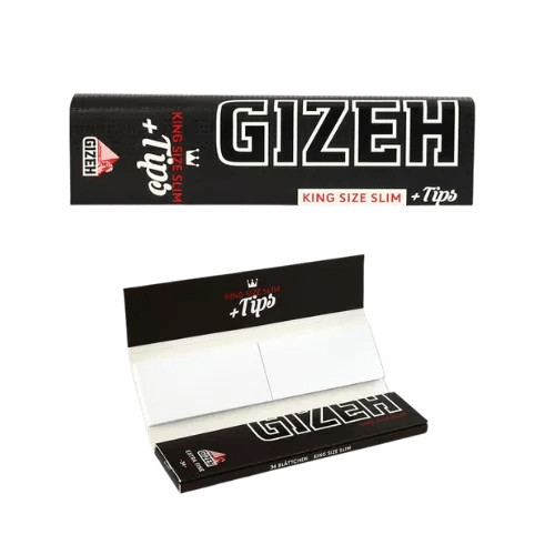 Gizeh Black Papers Kingsize Slim Extra Fine + Tips