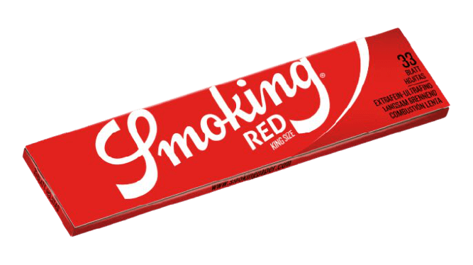Smoking King Size Red Longpaper, Heftchen mit 33 Blättchen