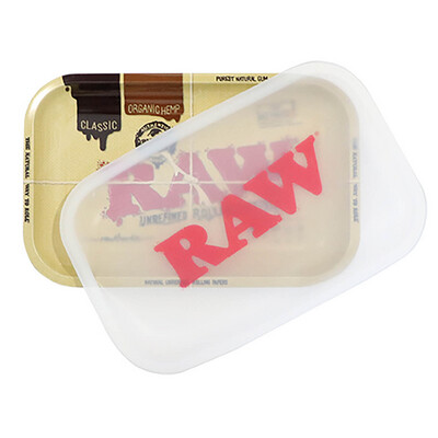RAW Metall Rolling Tray S mit Silikonschutz