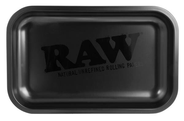 RAW Dreh-Tablett - Rolling Tray &quot;RAW Black Matte&quot;